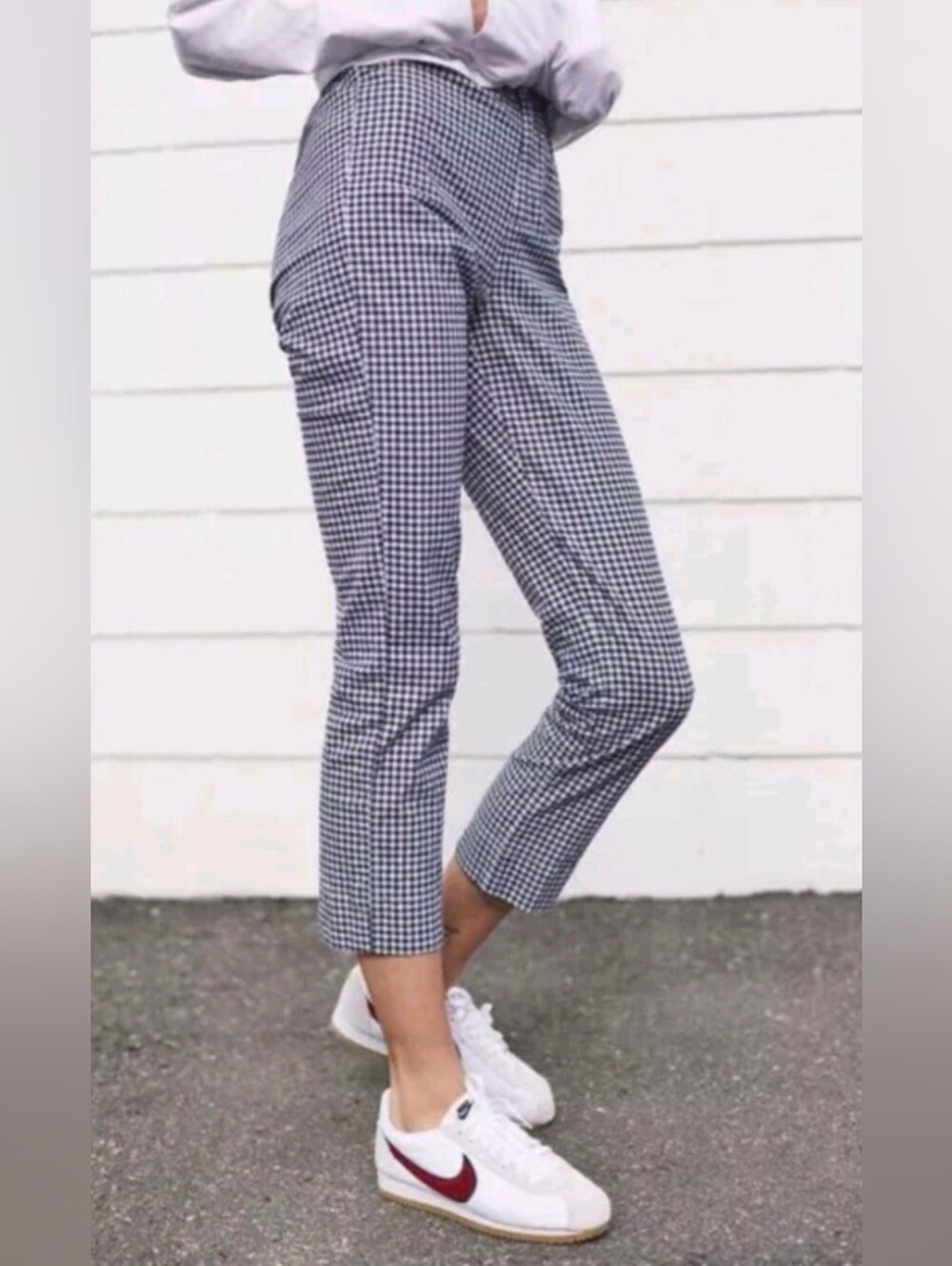 John Galt Tilden Gingham Pants